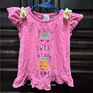Pink Ruffled Toddler T-Shirt 3T